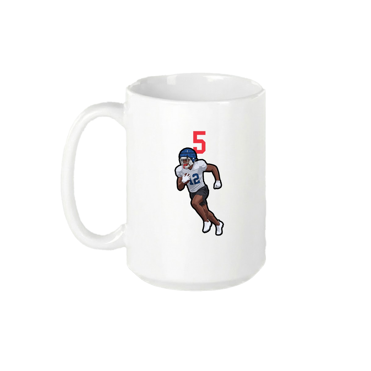 15oz Coffee Mug — Number Top in White