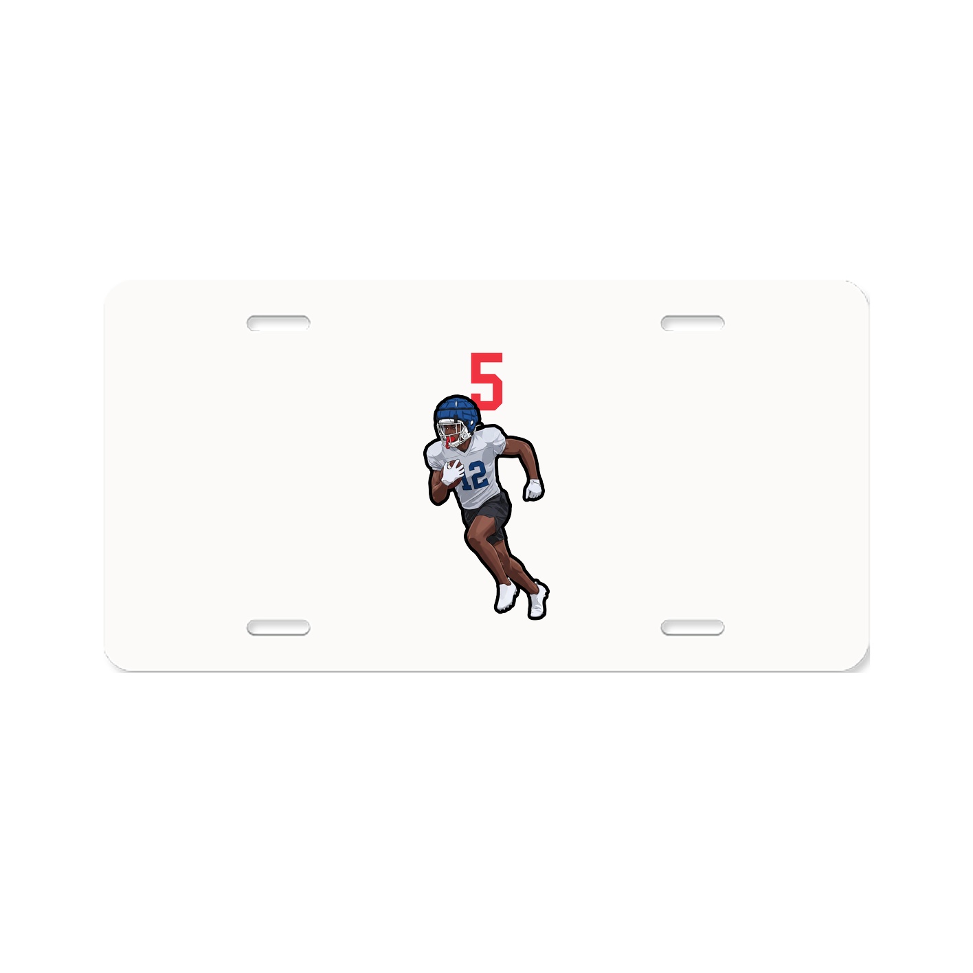 License Plate — Number Top in Classic