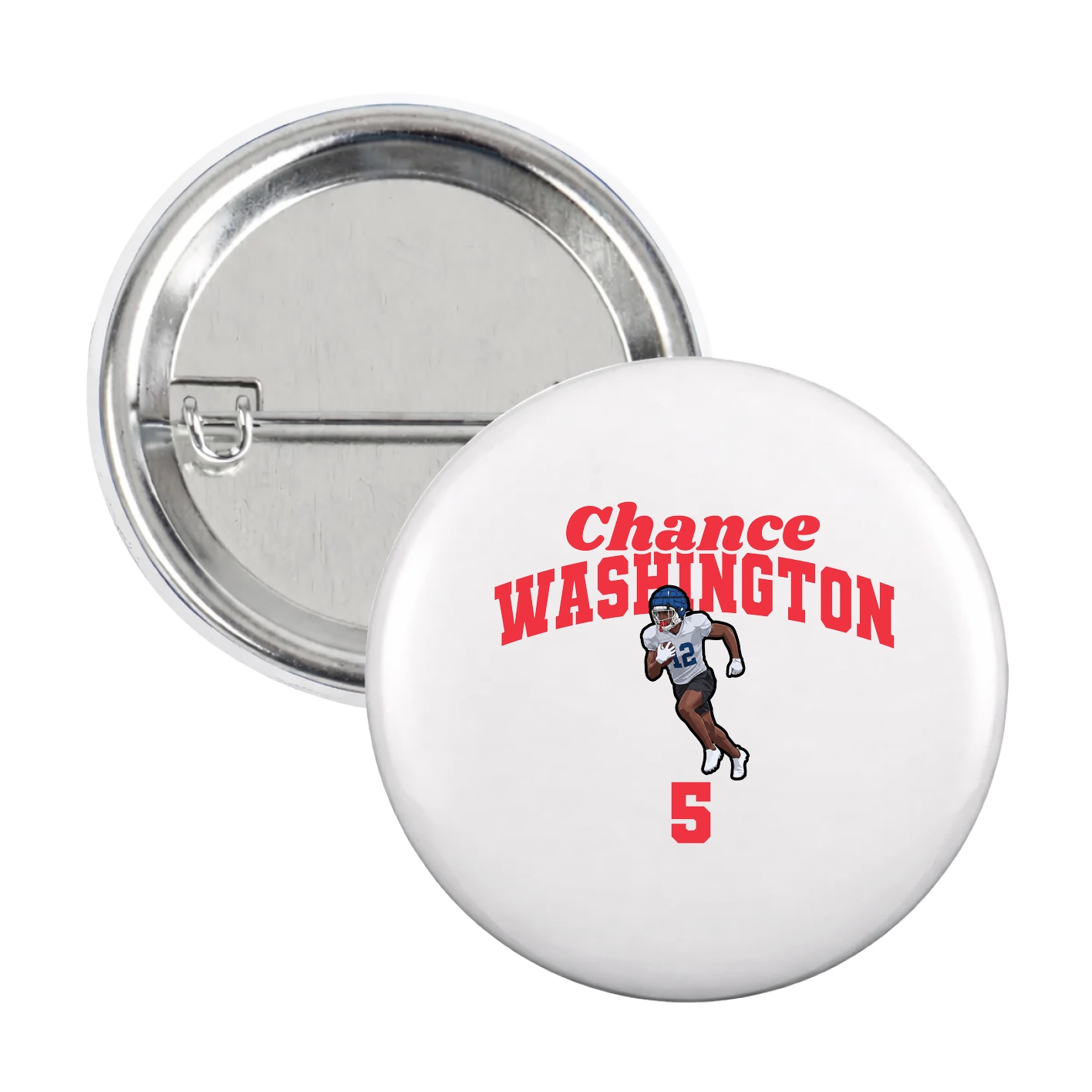 Game Day Button — Signature Arch in White