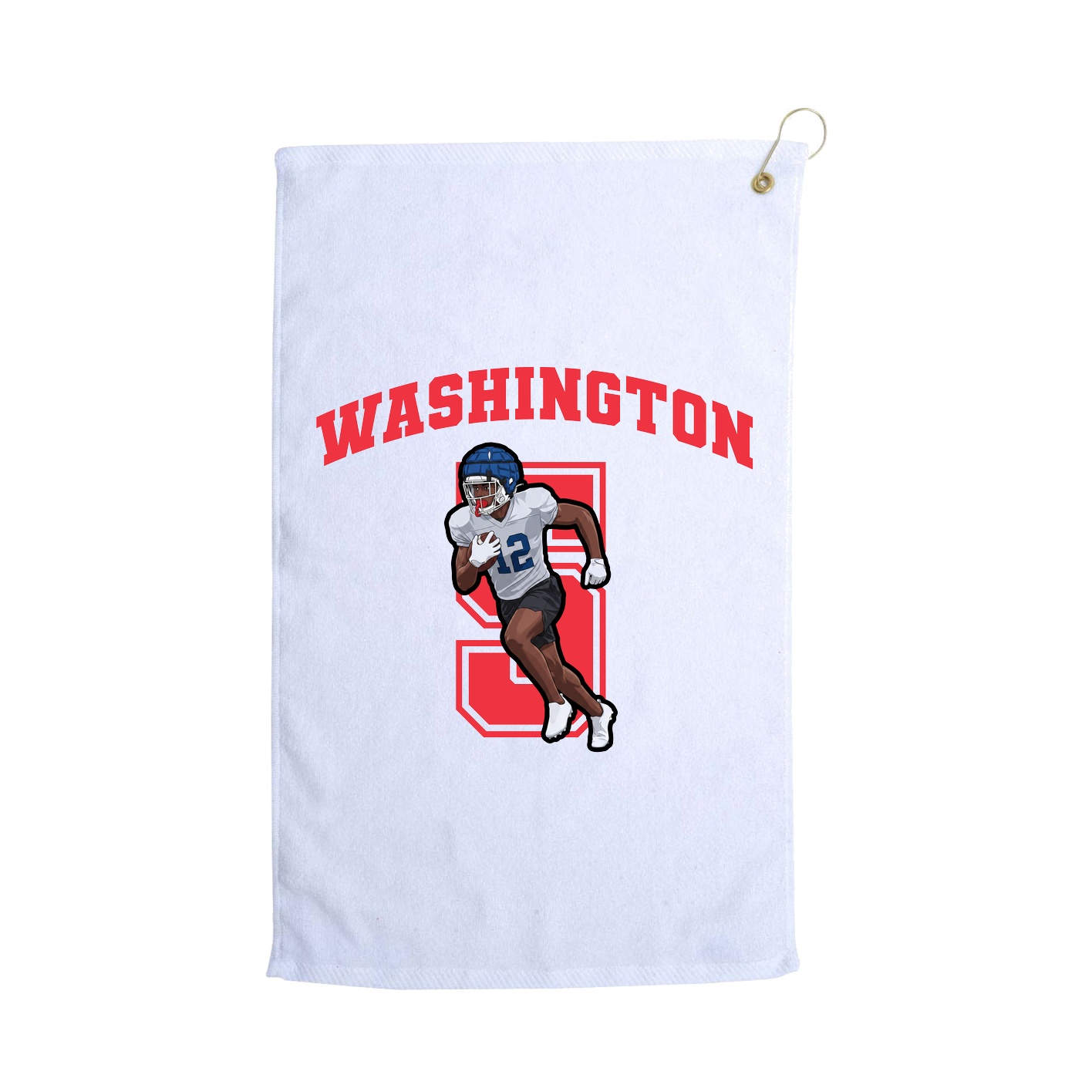 Golf Towel — Number in White