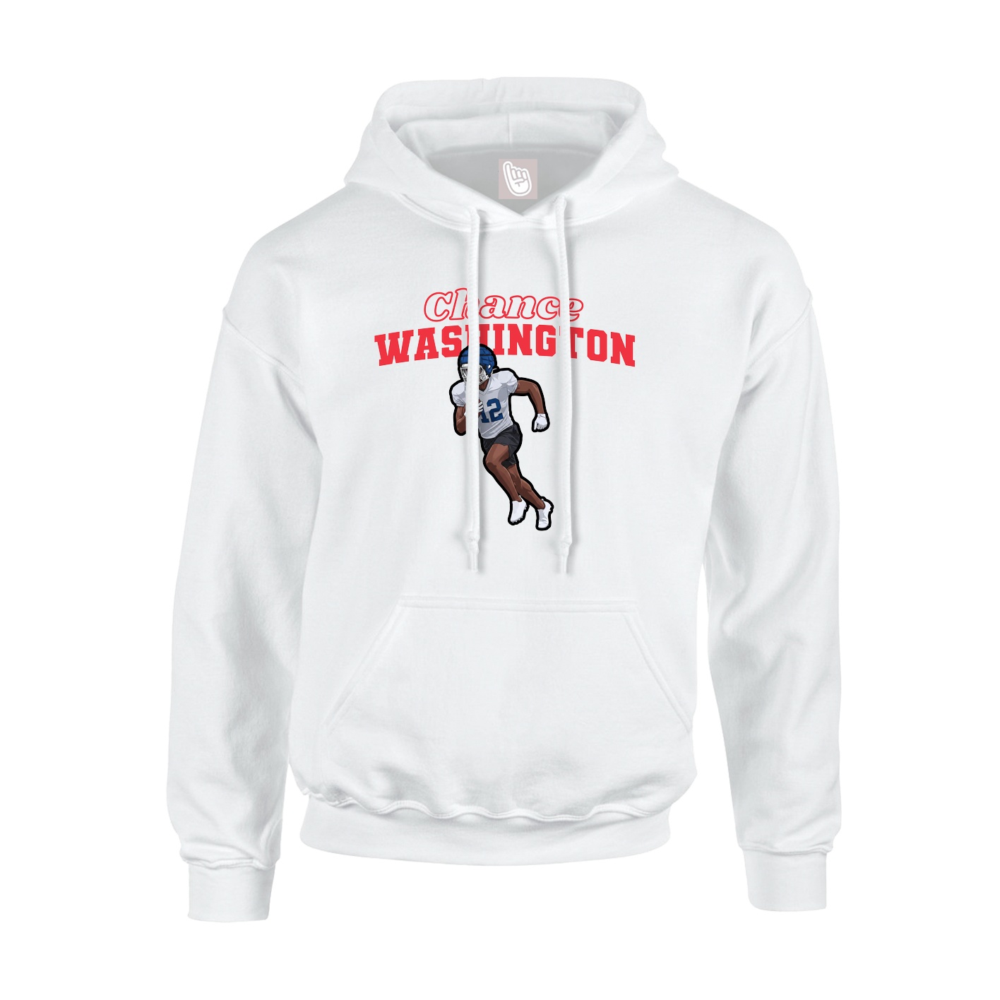 Hoodie — Name Arch in White