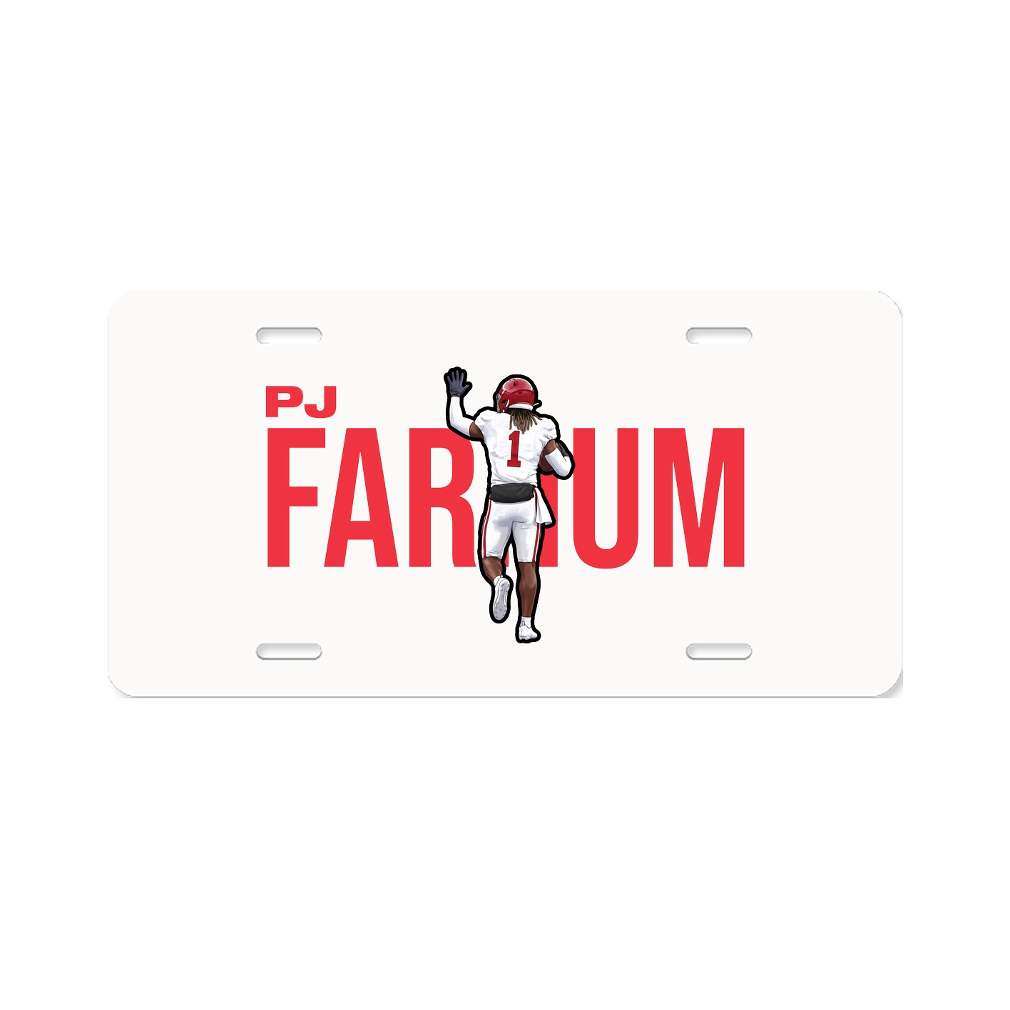 License Plate — Player Name in Classic
