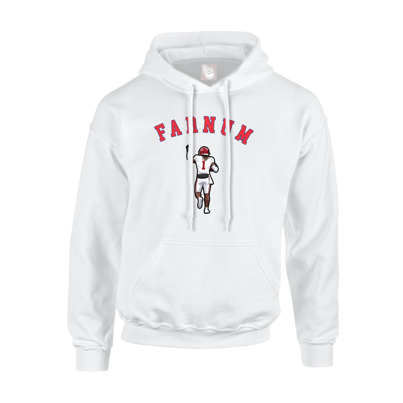 Youth Hoodie — Shirsey Arch in White