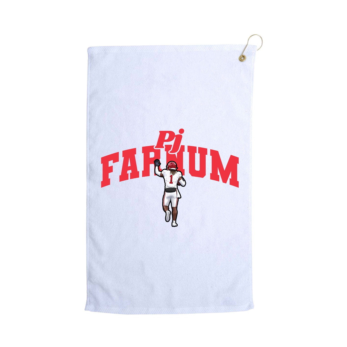 Golf Towel — Signature Arch in White