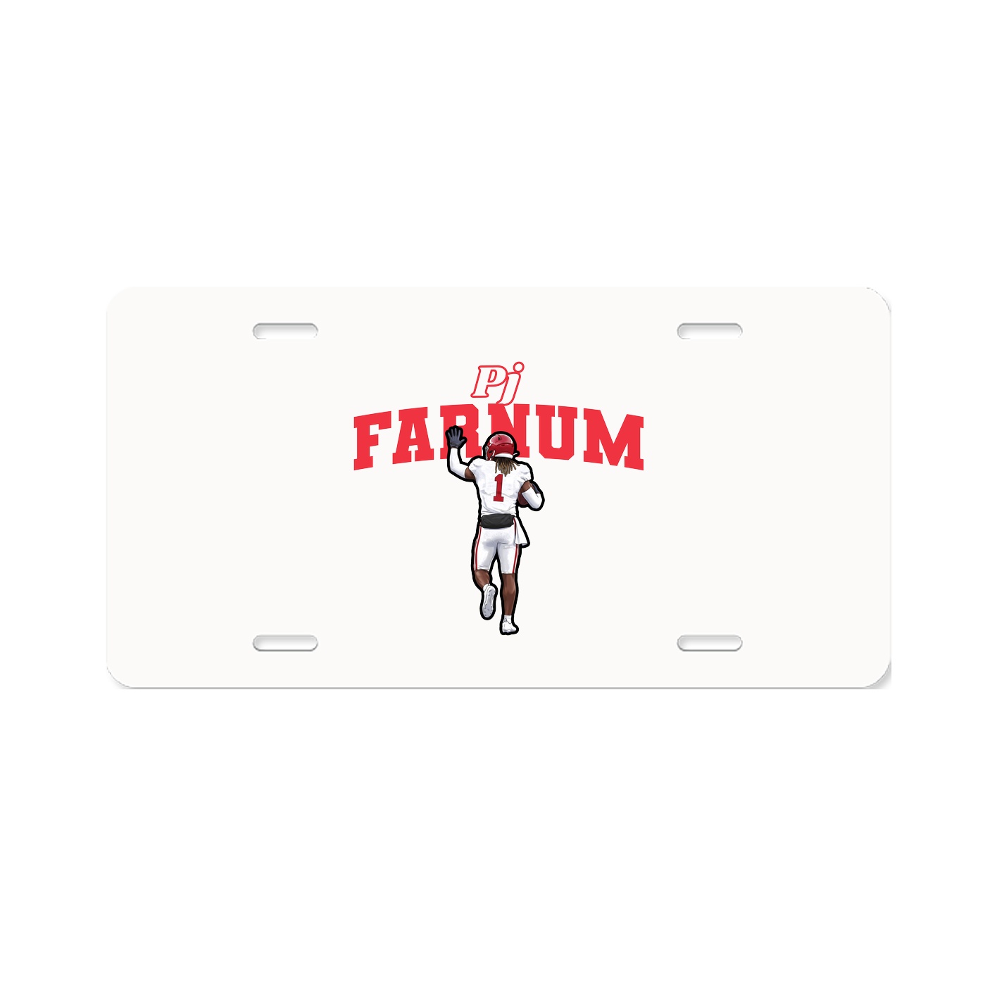 License Plate — Name Arch in Classic