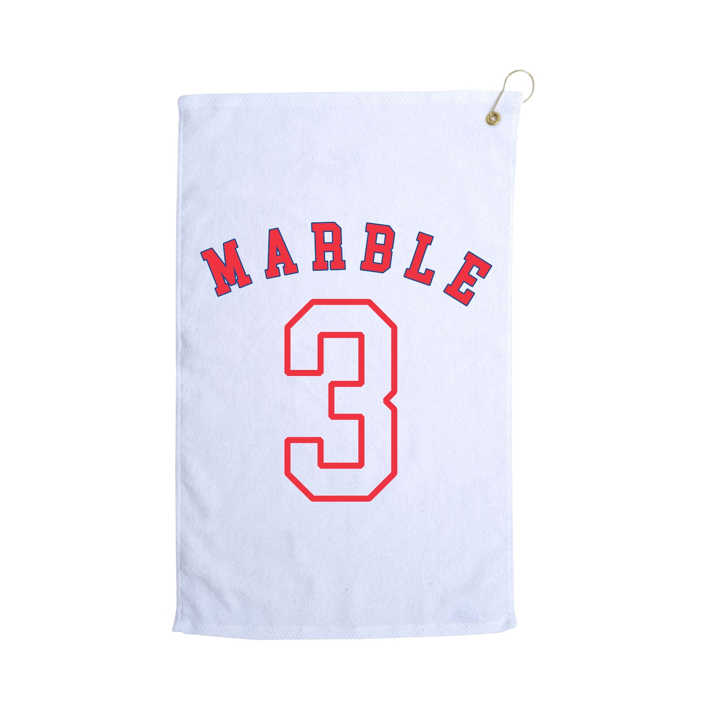 Golf Towel — Shirsey Arch in White