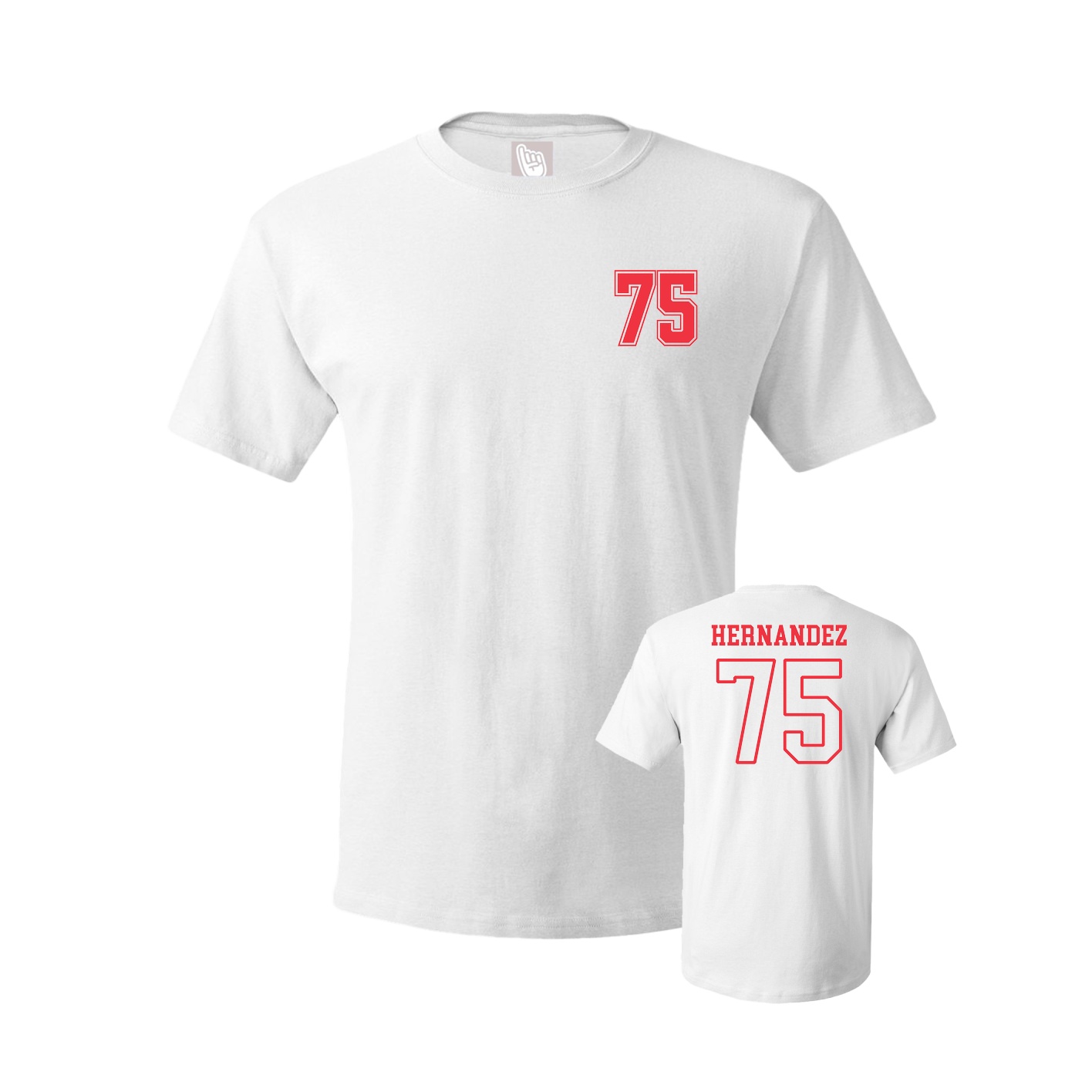 Youth Tee — Chest Back in White