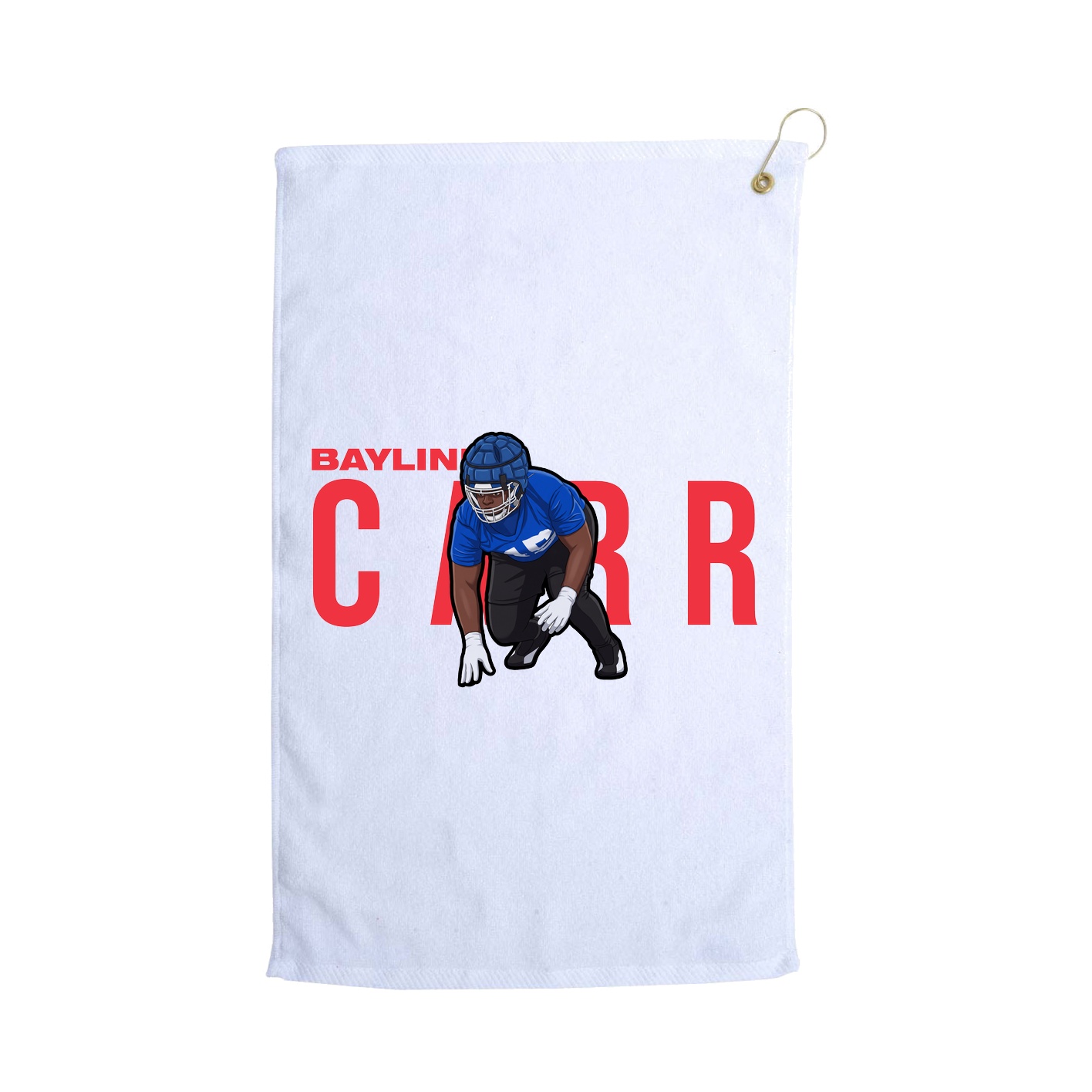Golf Towel — Player Name in White