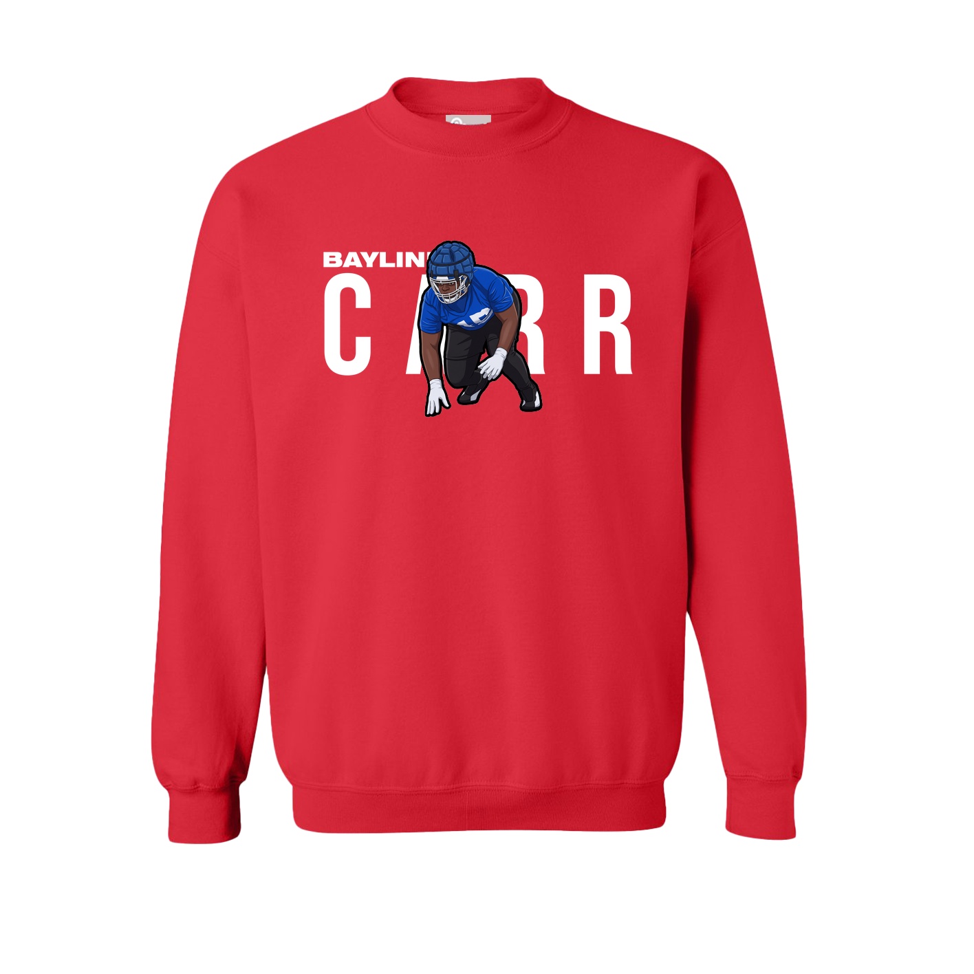 Fleece Crew — Player Name in Red