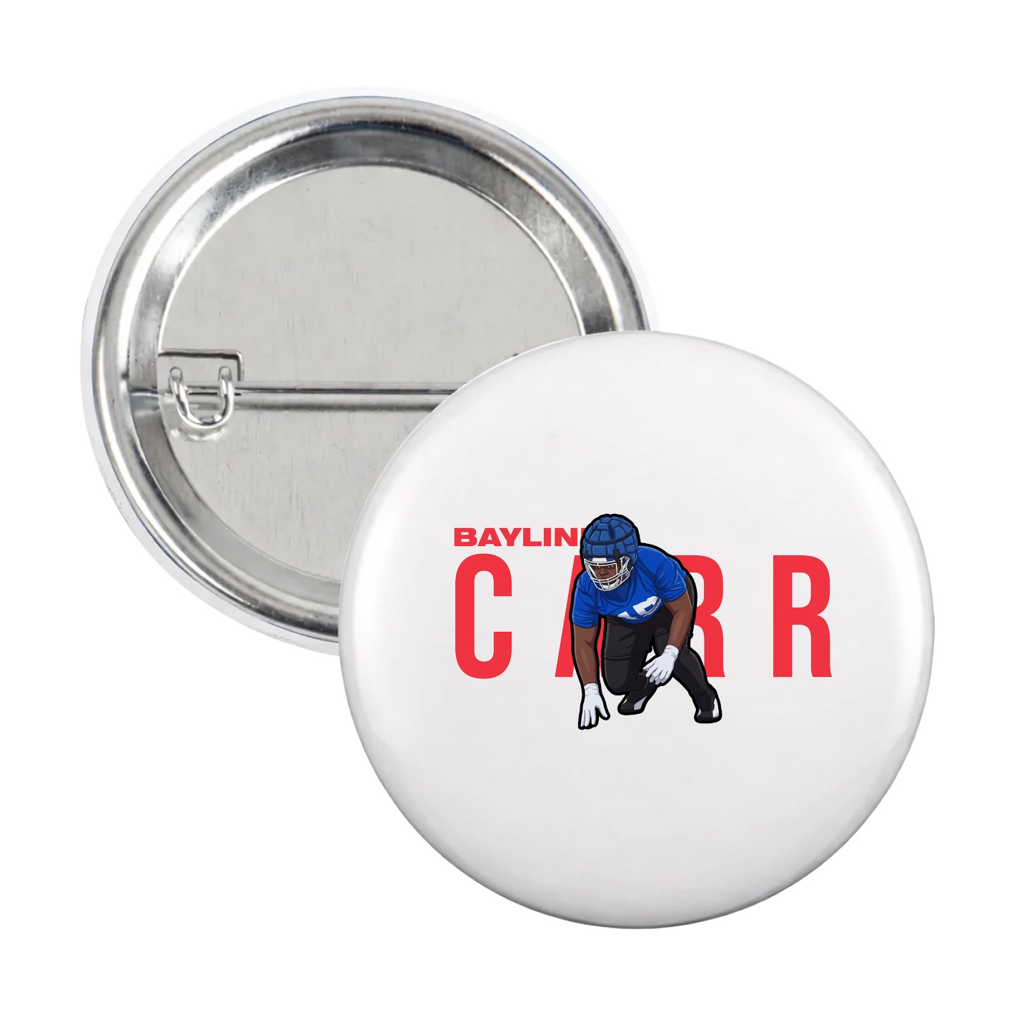 Game Day Button — Player Name in White