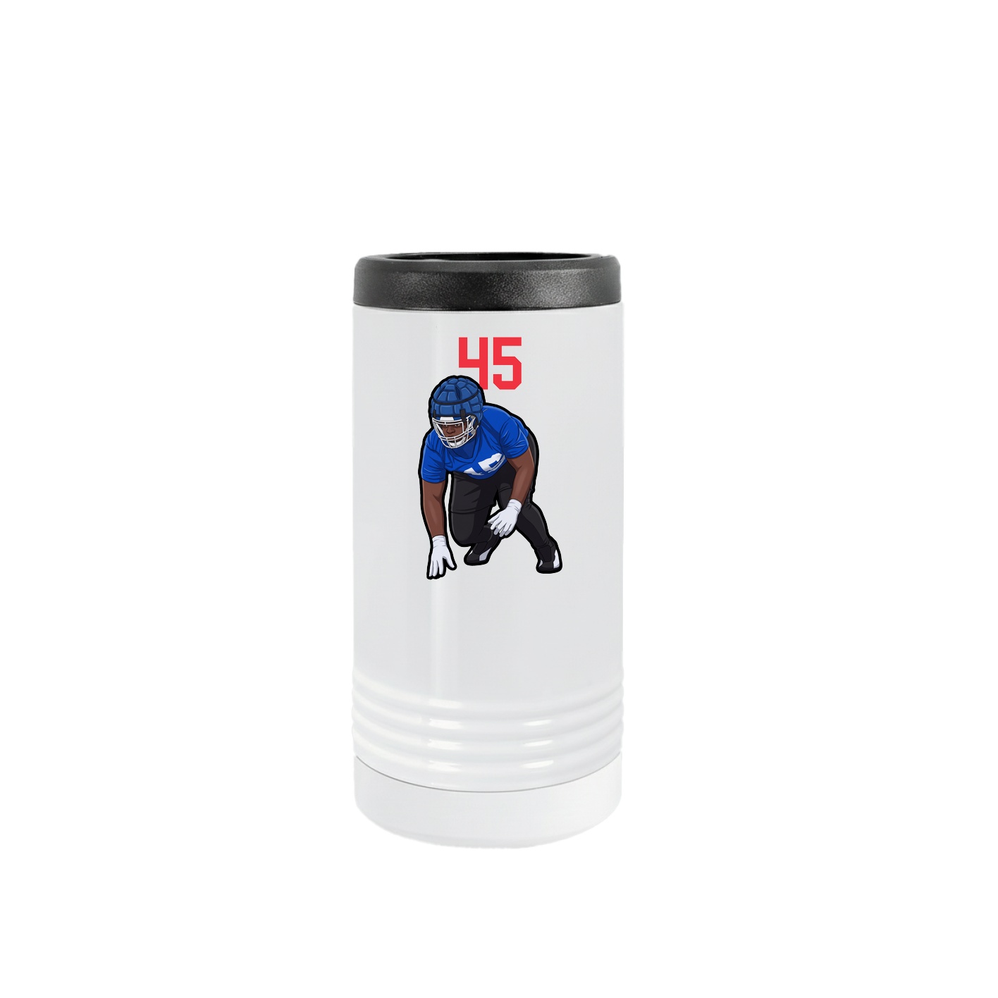 Slim Beverage Holder — Number Top in White