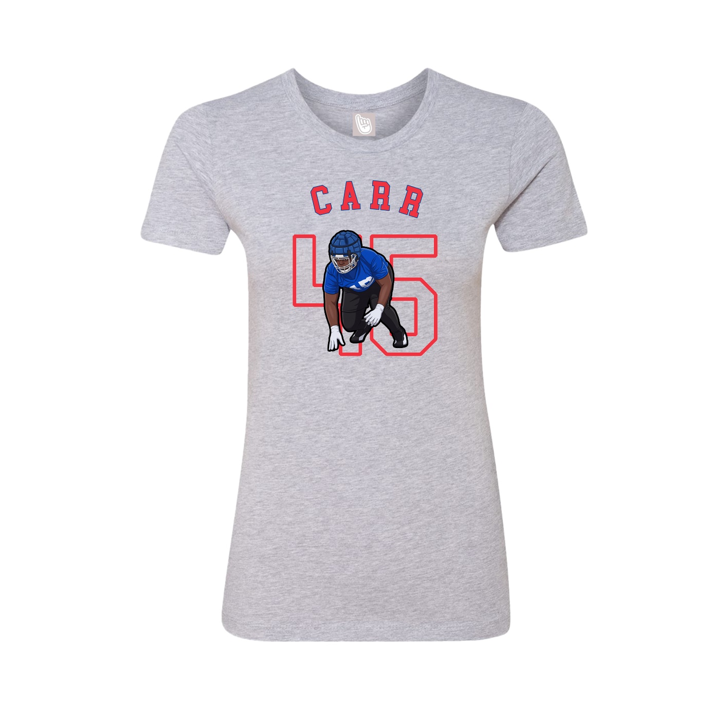 Fitted Women's Tee — Shirsey Arch in Grey