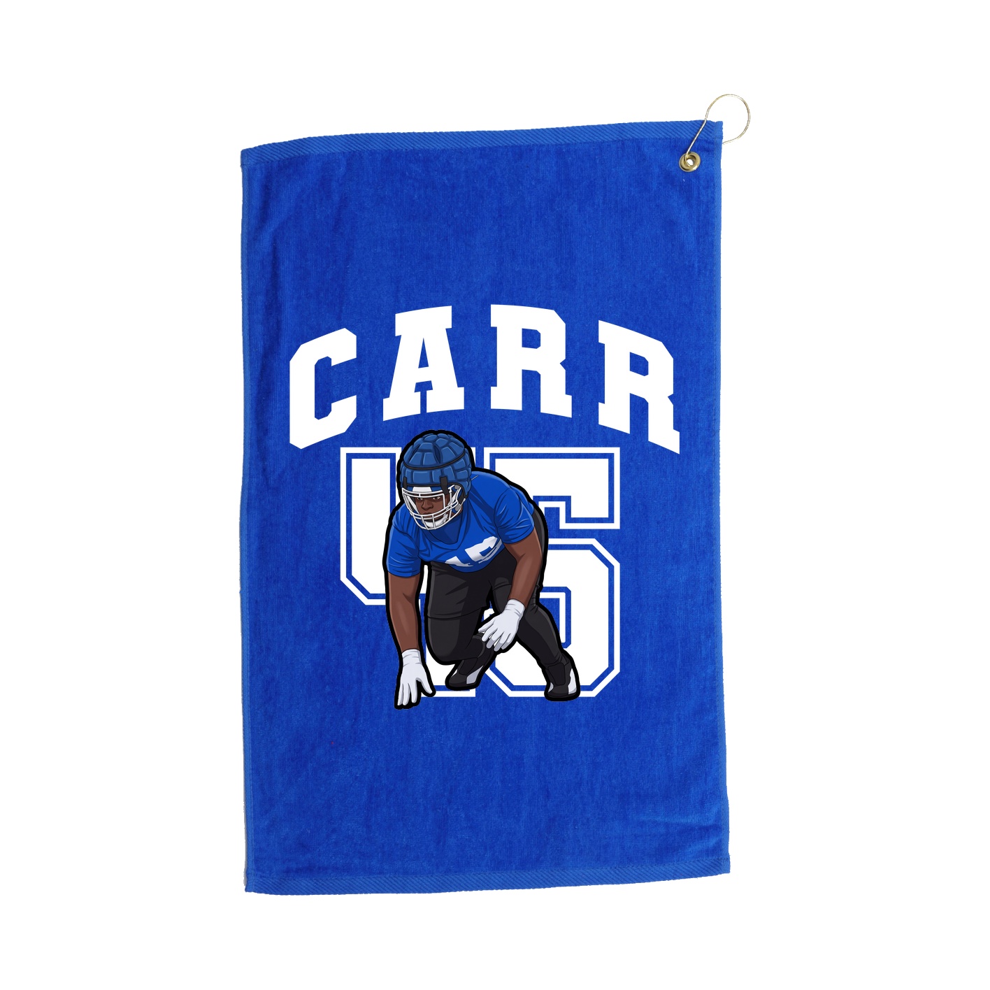 Golf Towel — Number in Royal