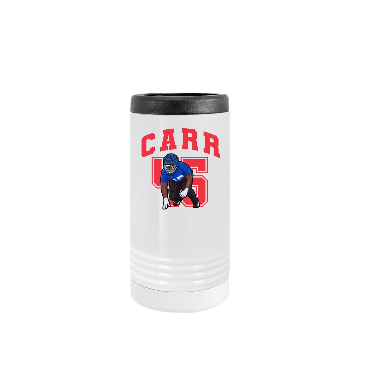 Slim Beverage Holder — Number in White