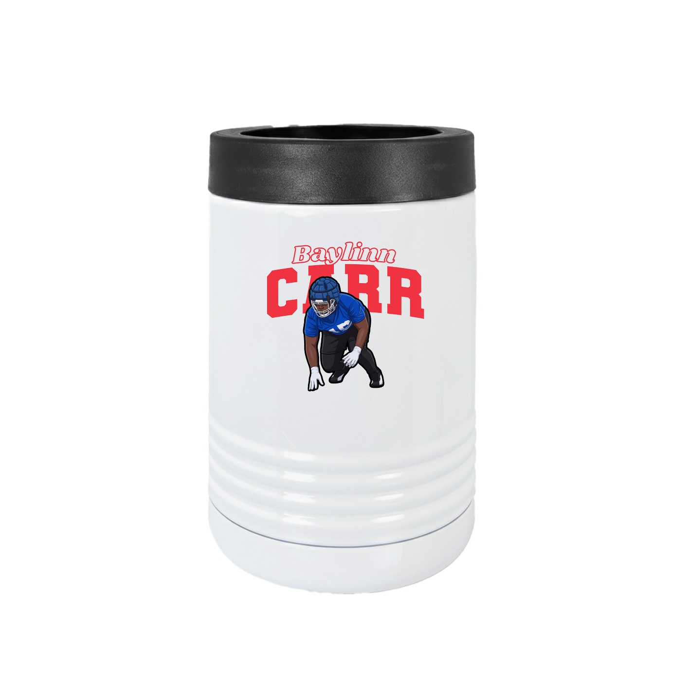 Beverage Holder — Name Arch in White