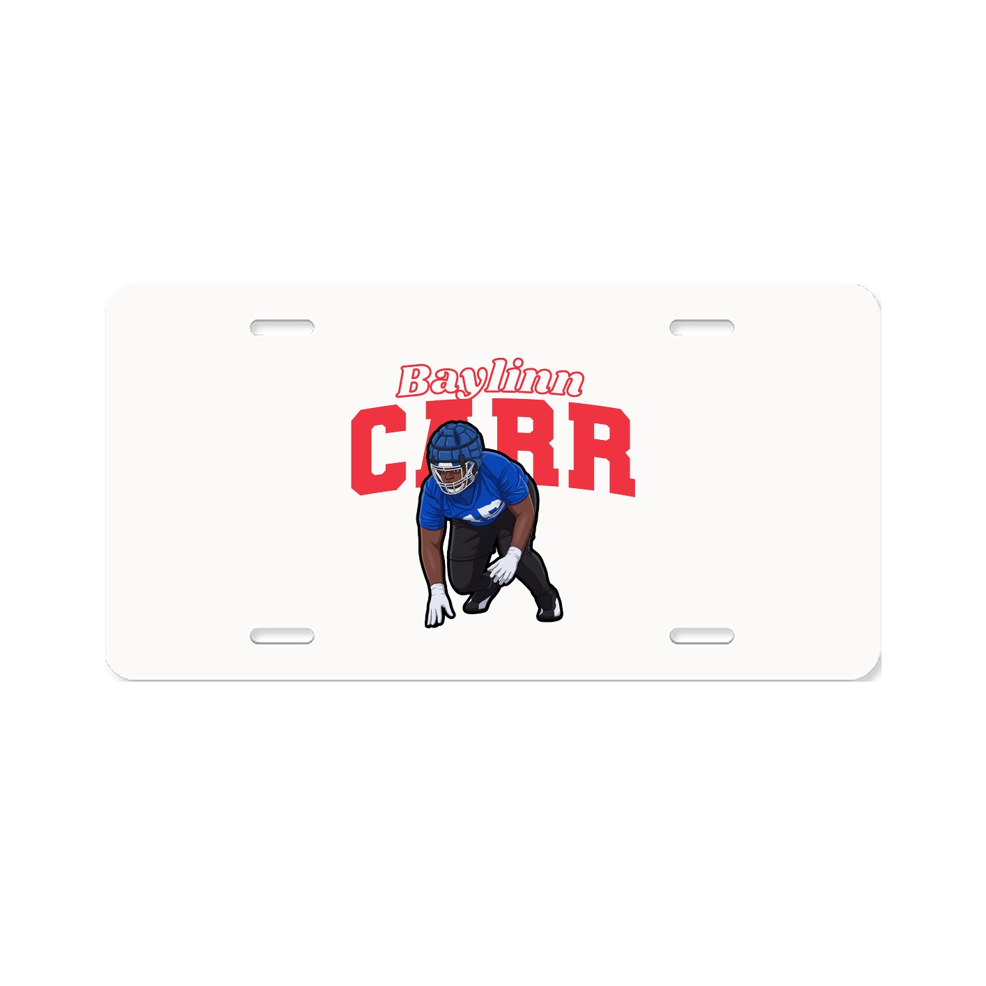 License Plate — Name Arch in Classic