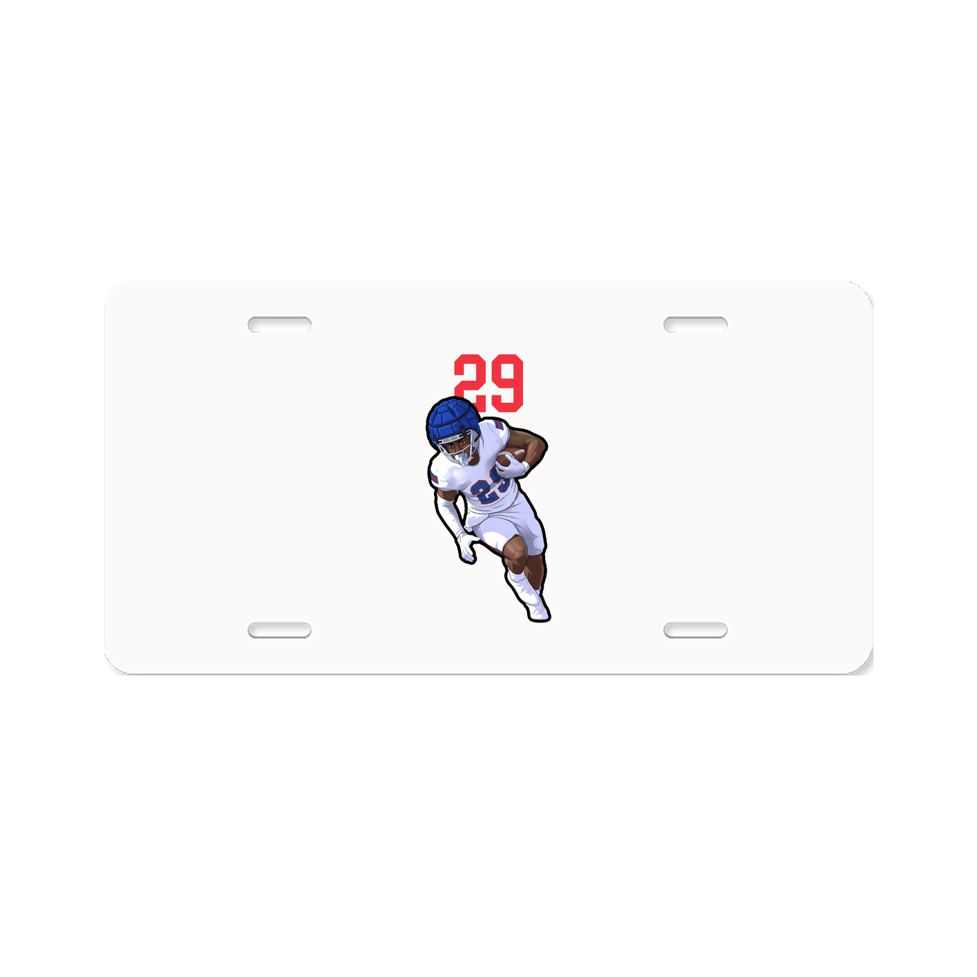 License Plate — Number Top in Classic
