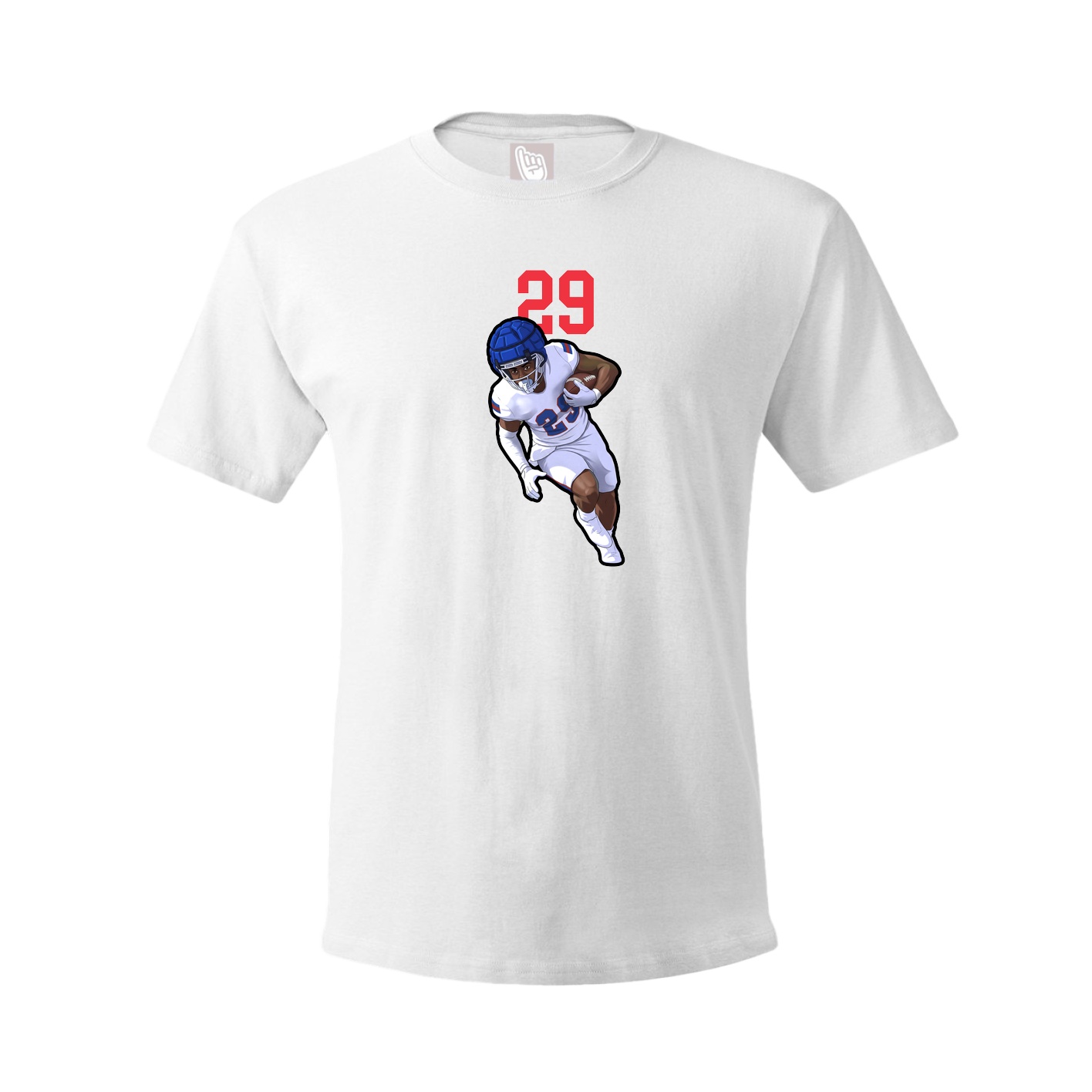 Youth Tee — Number Top in White
