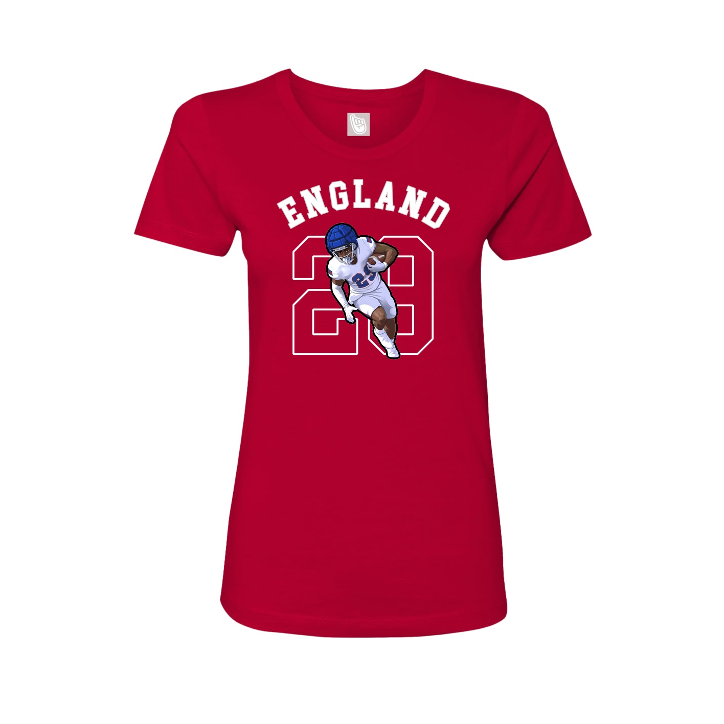 Fitted Women's Tee — Shirsey Arch in Red