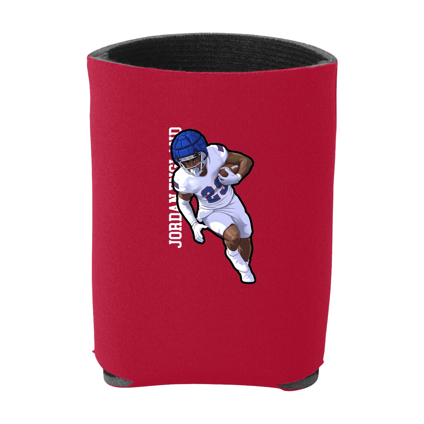 Can Holder — Name Vertical in Red