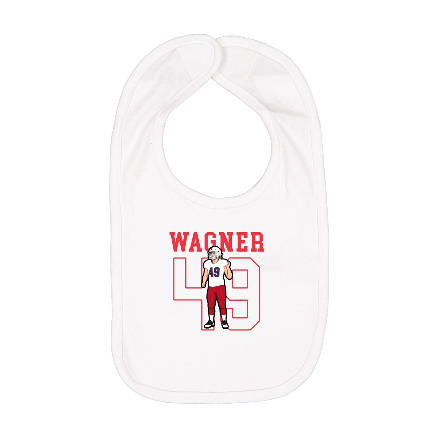Infant Bib — Shirsey in White