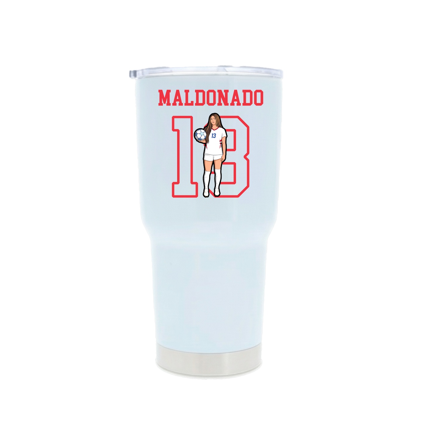 30oz Stainless Steel Tumbler — Shirsey in White