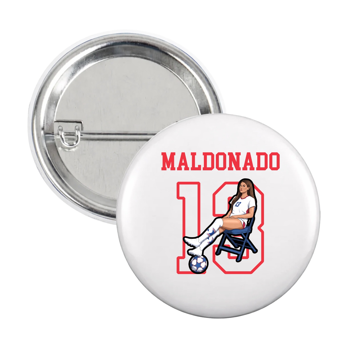 Game Day Button — Shirsey in White