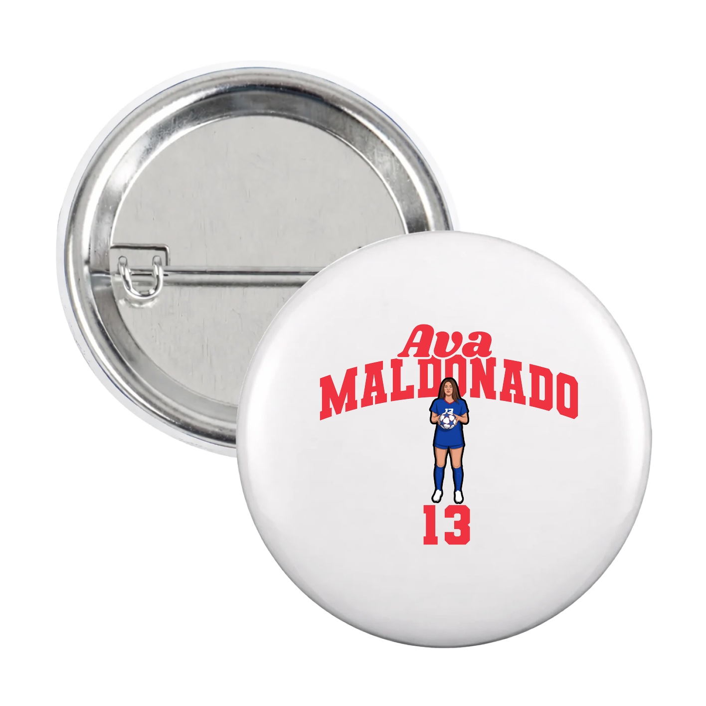 Game Day Button — Signature Arch in White