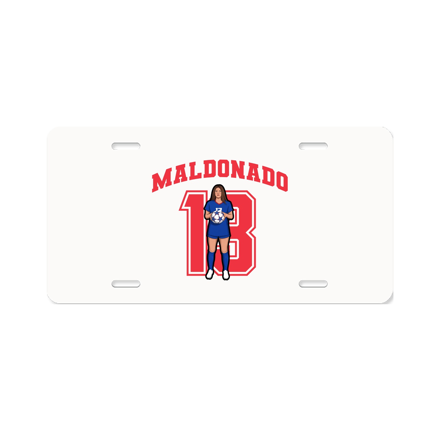 License Plate — Number in Classic