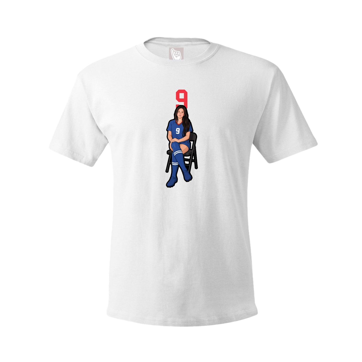 Tee — Number Top in White