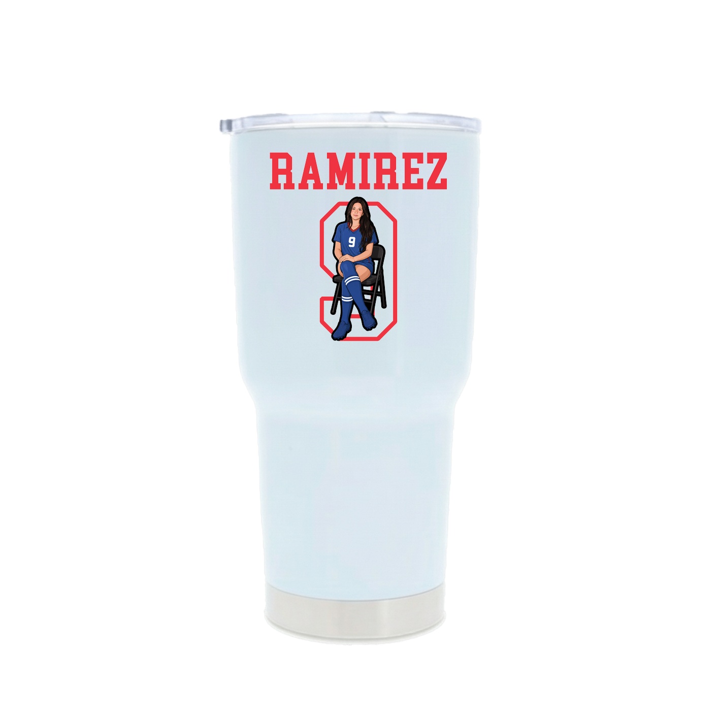 30oz Stainless Steel Tumbler — Shirsey in White