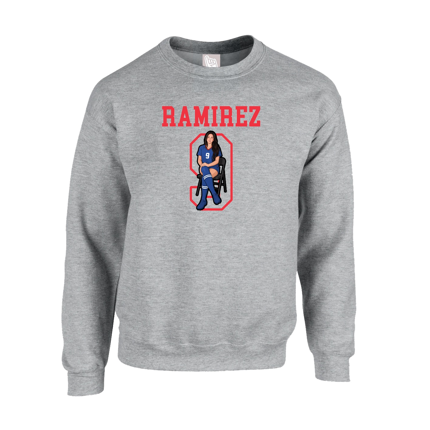 Fleece Crew — Shirsey in Grey