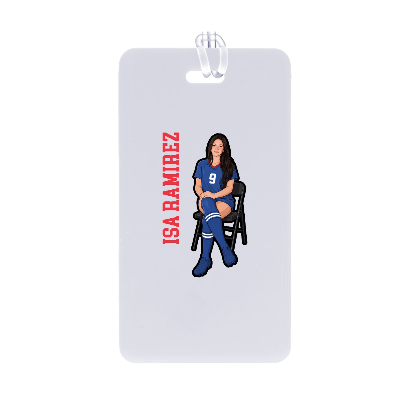 Bag Tag — Name Vertical in Classic