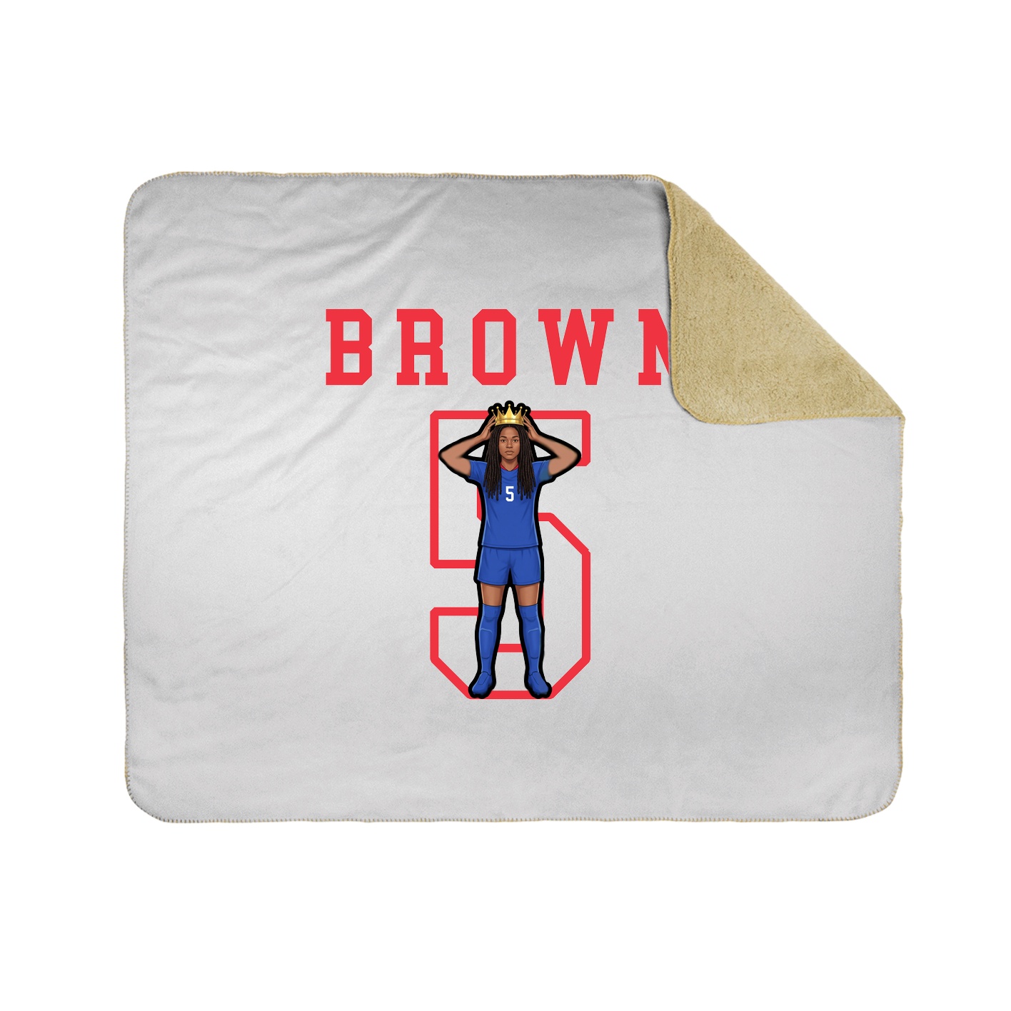 Throw Blanket — Shirsey in White