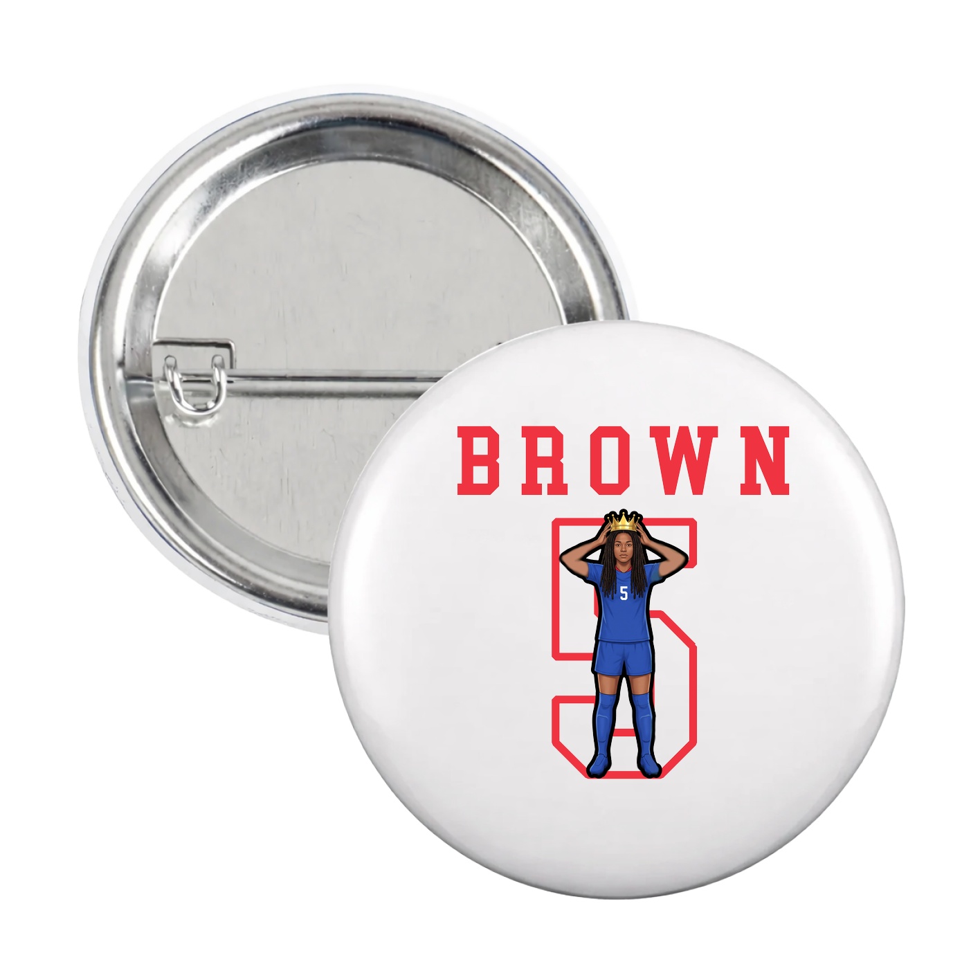Game Day Button — Shirsey in White