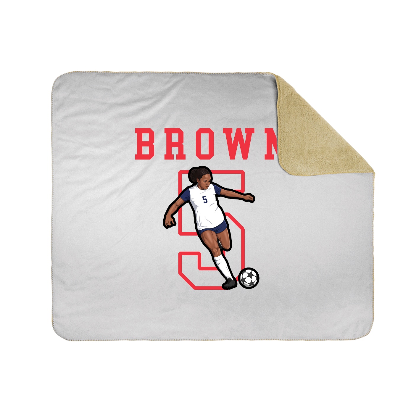 Throw Blanket — Shirsey in White