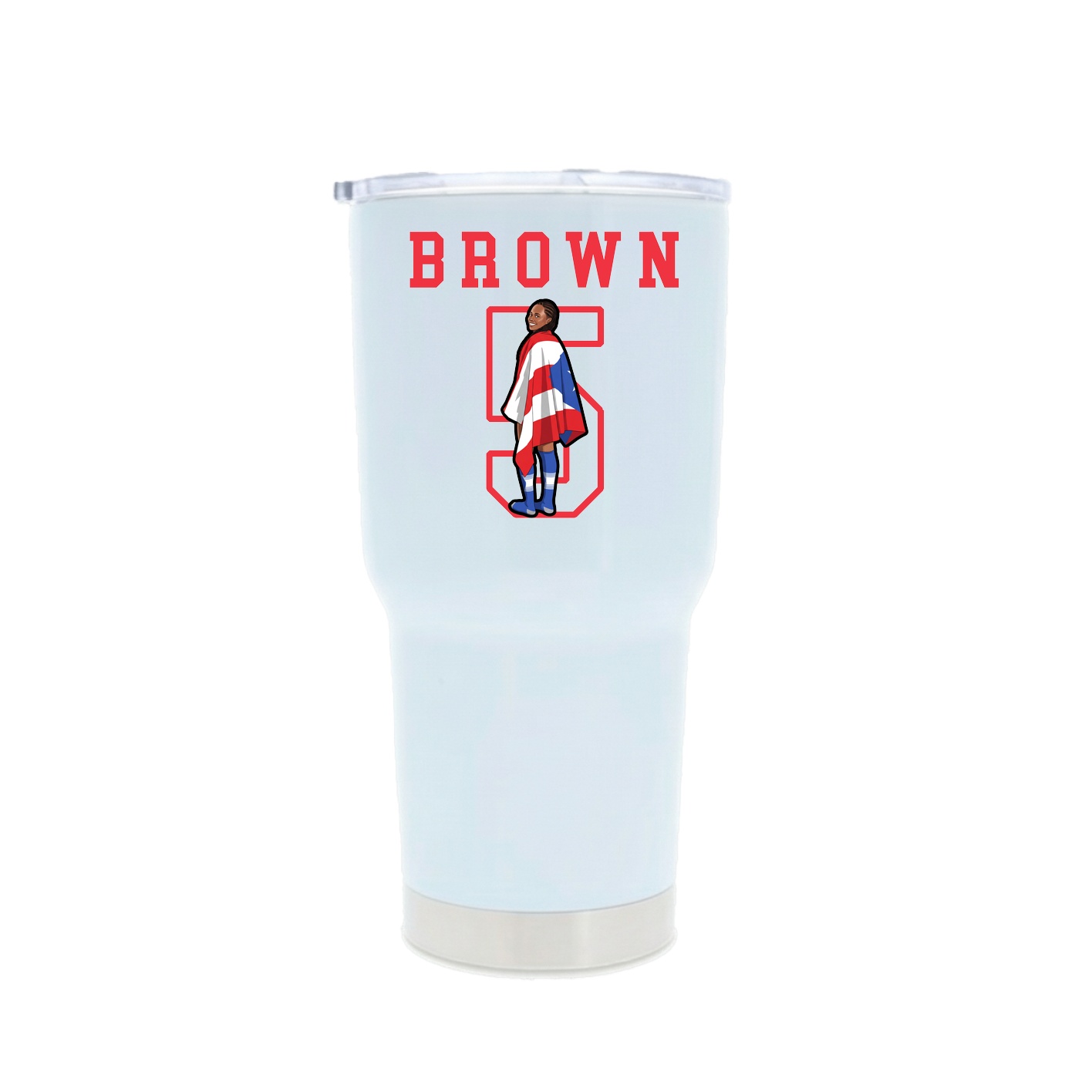 30oz Stainless Steel Tumbler — Shirsey in White