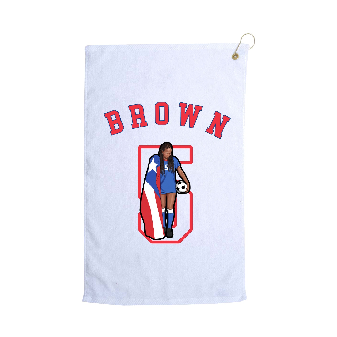 Golf Towel — Shirsey Arch in White