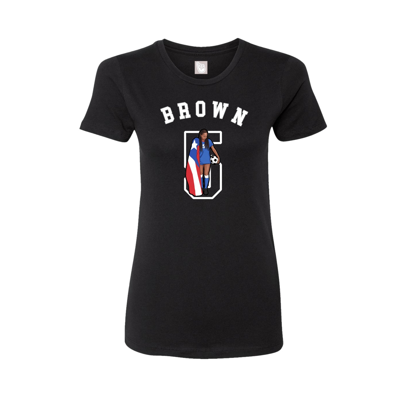 Fitted Women's Tee — Shirsey Arch in Black