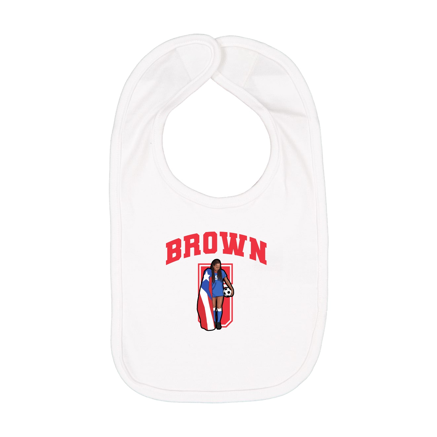 Infant Bib — Number in White