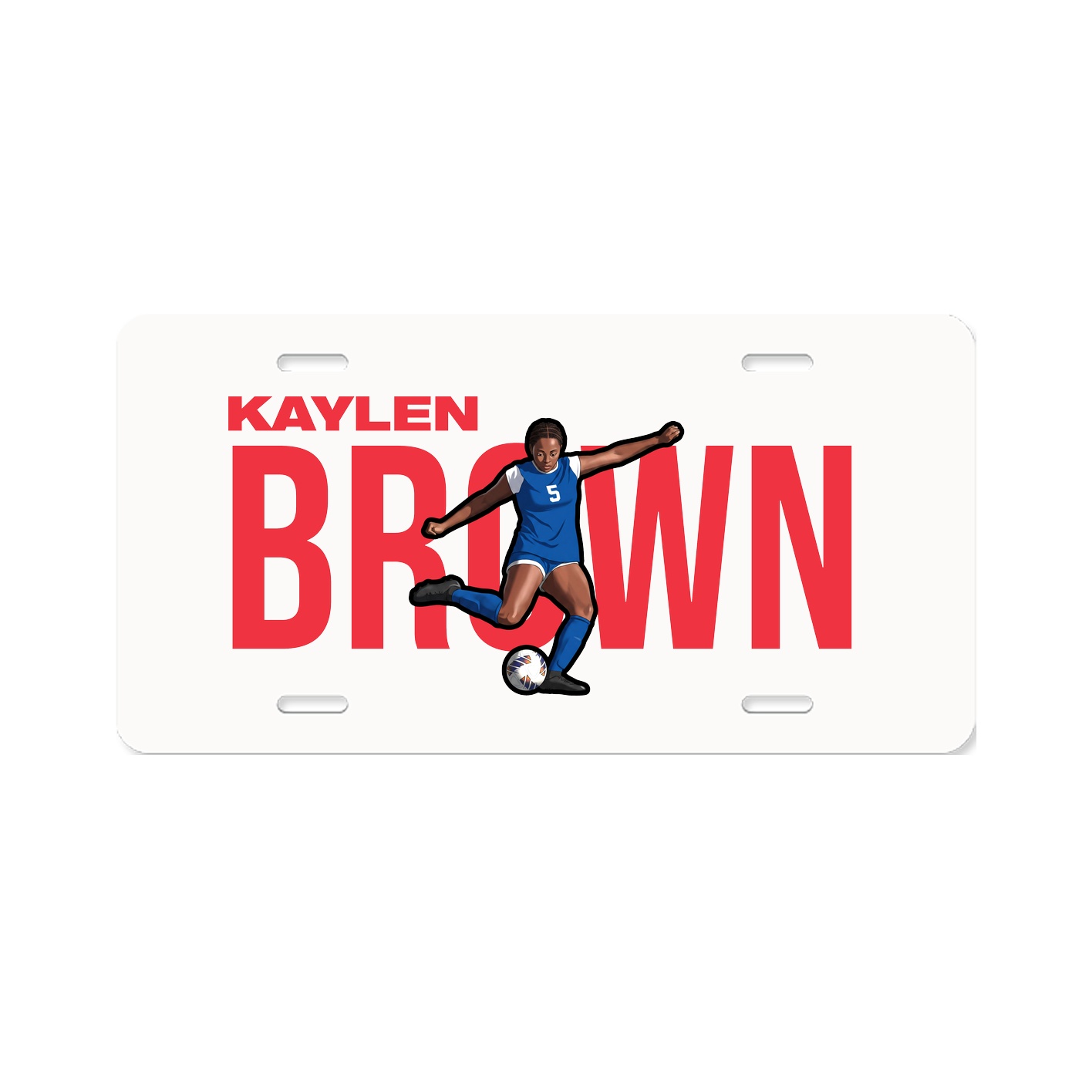 License Plate — Player Name in Classic