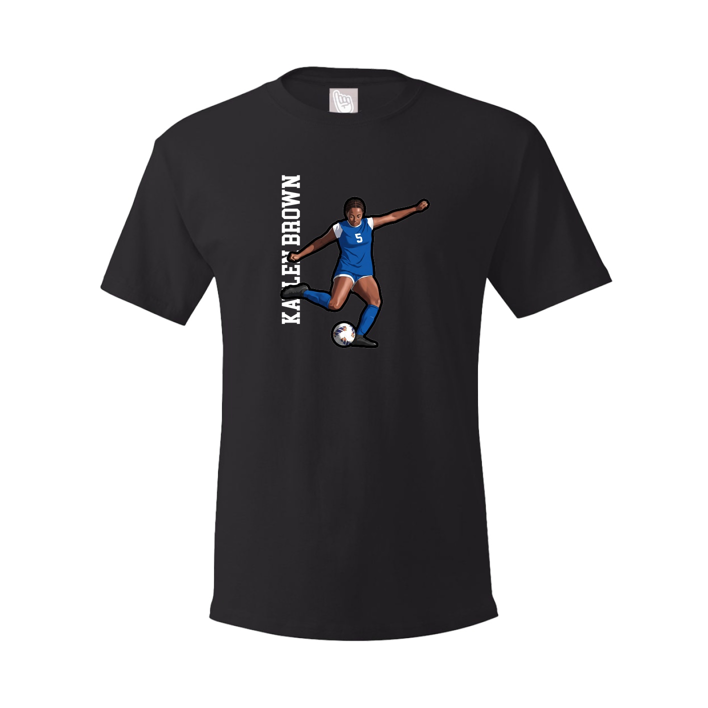 Tee — Name Vertical in Black