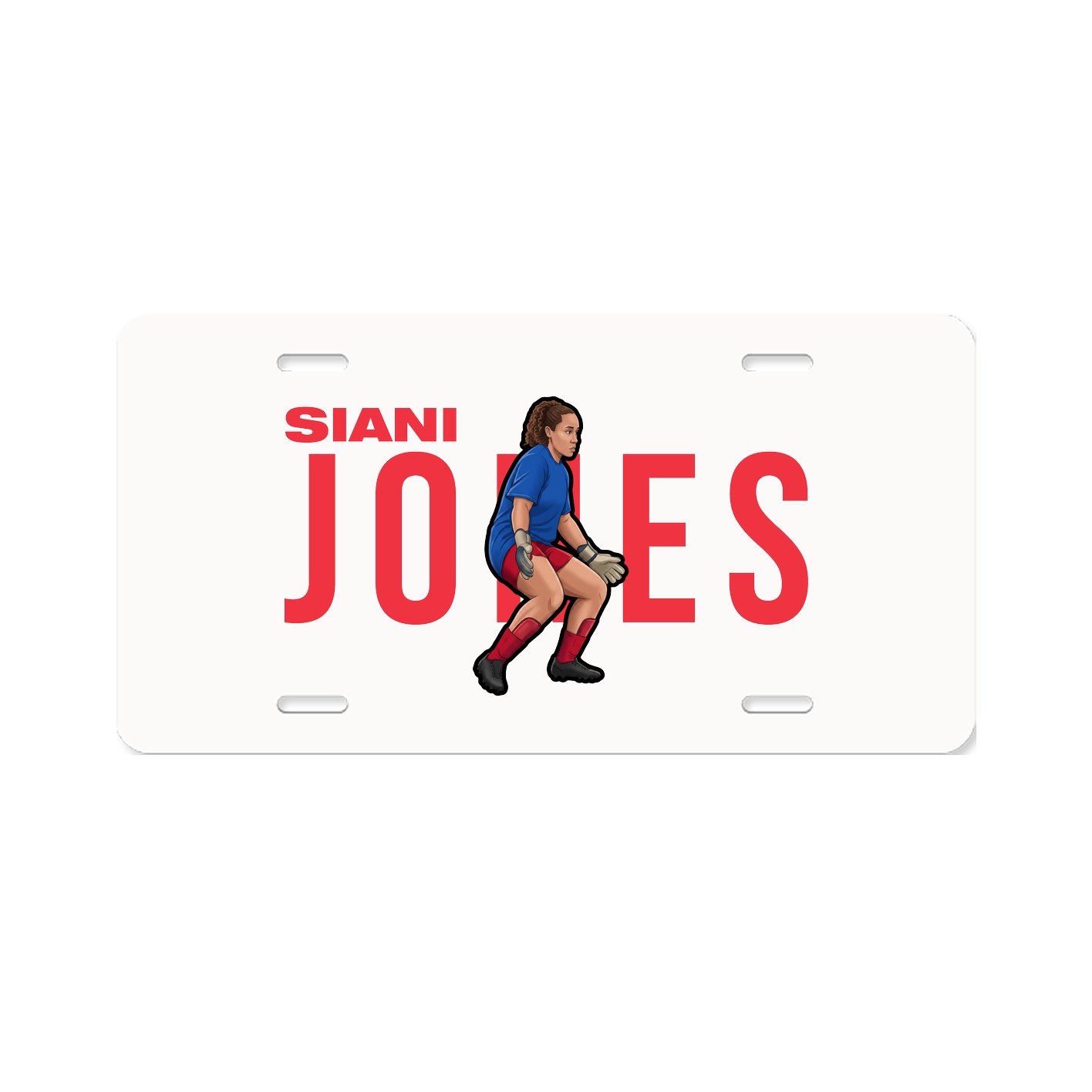 License Plate — Player Name in Classic