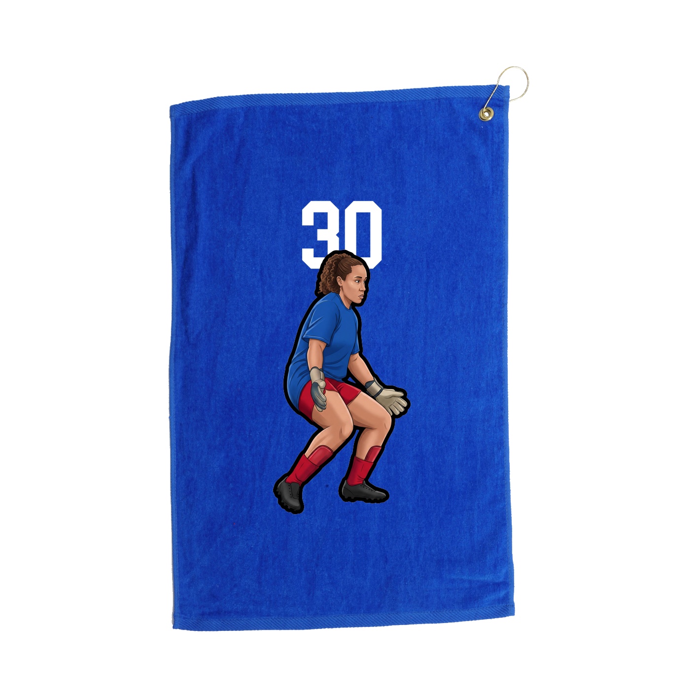 Golf Towel — Number Top in Royal