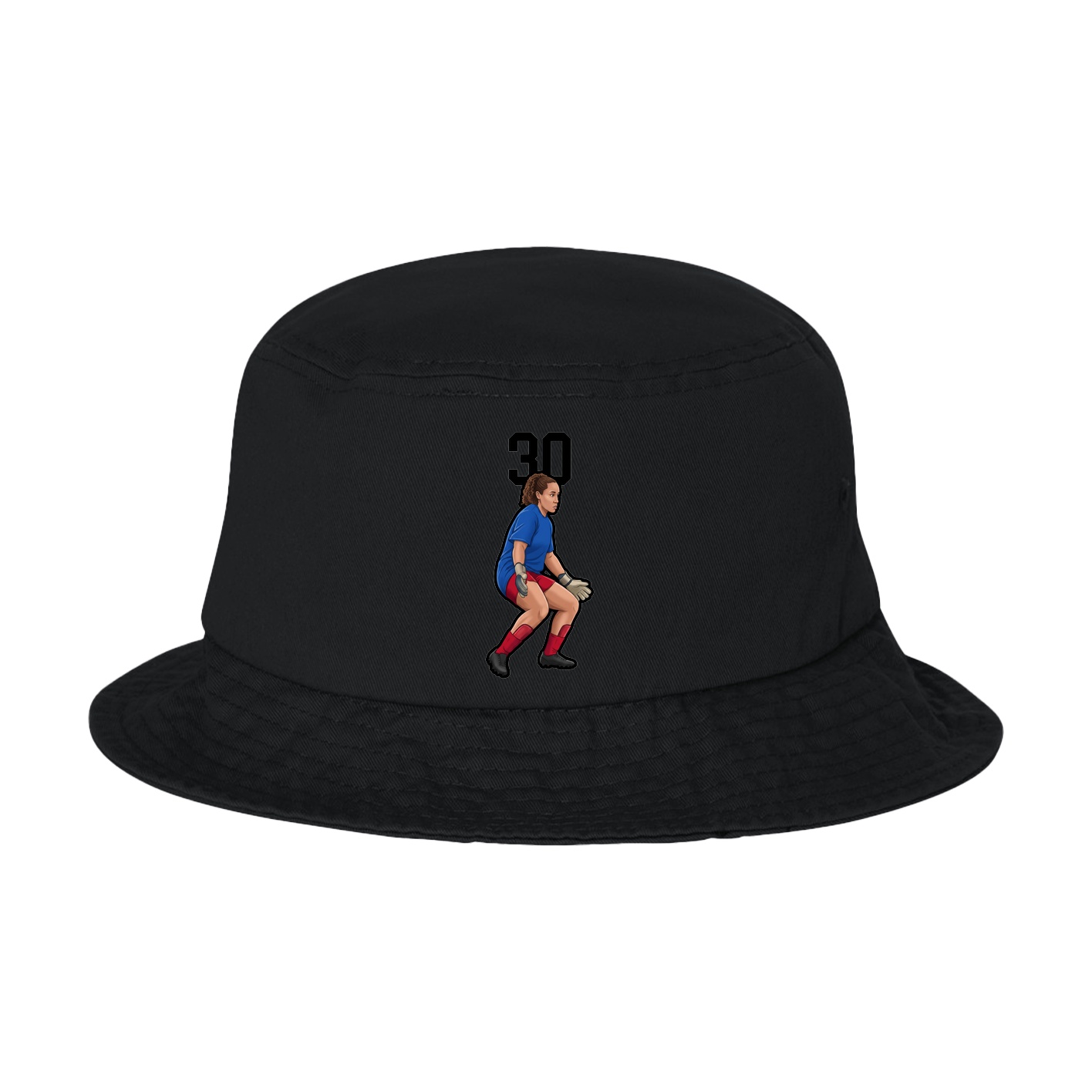 Bucket Cap — Number Top in Black