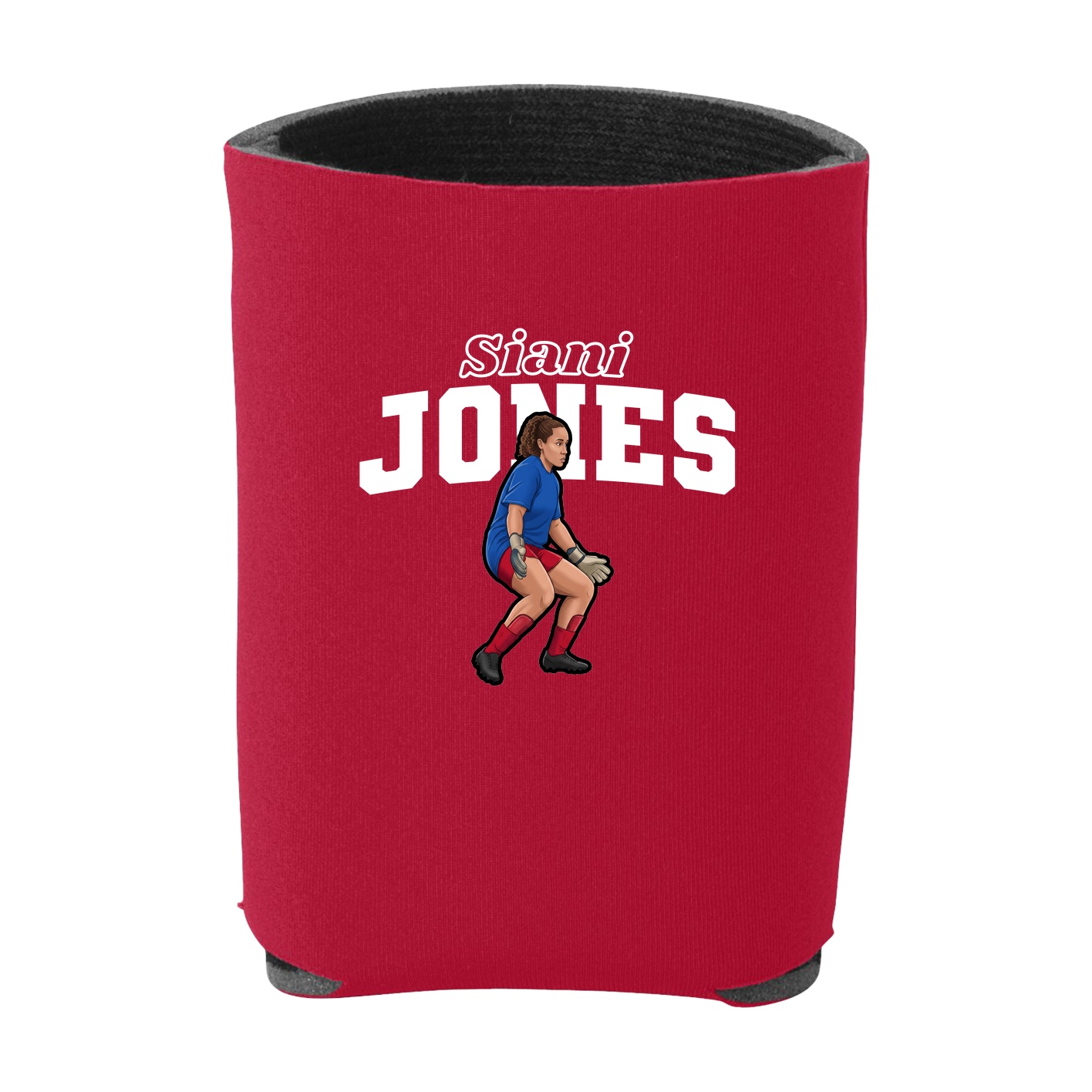 Can Holder — Name Arch in Red
