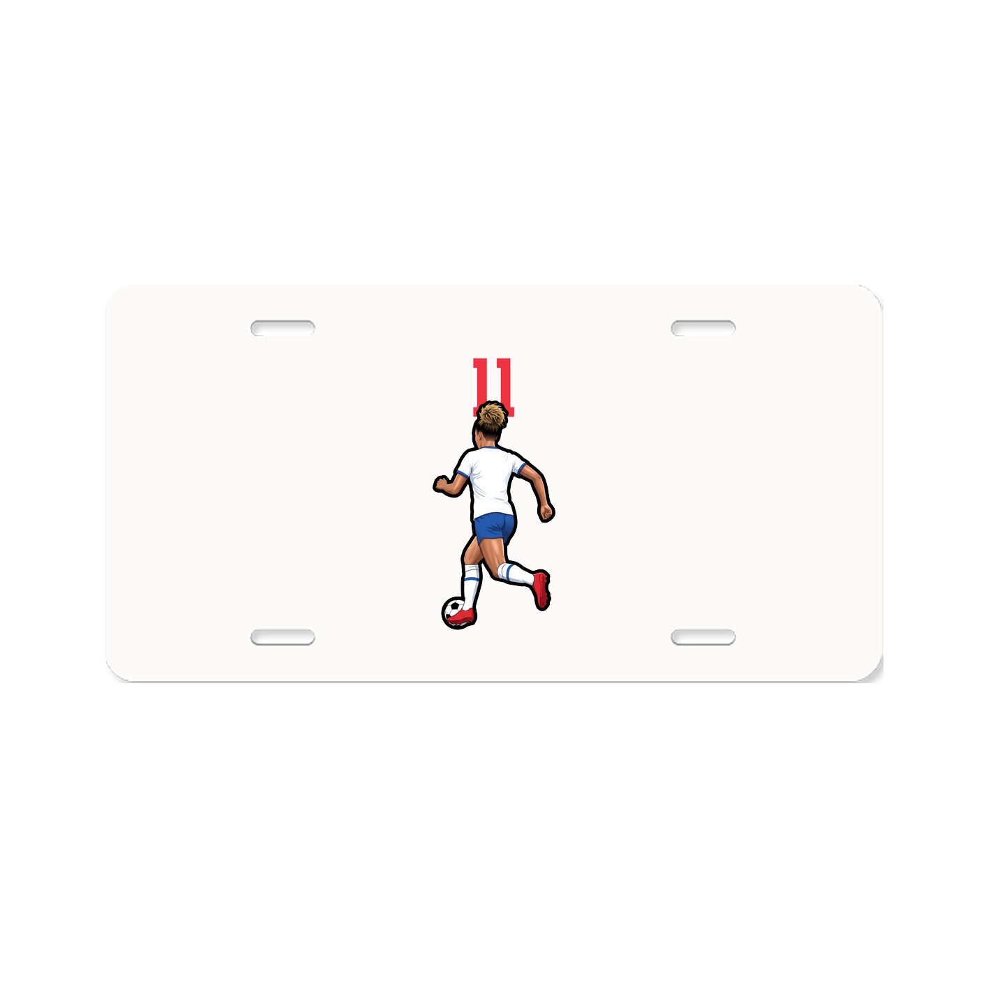 License Plate — Number Top in Classic