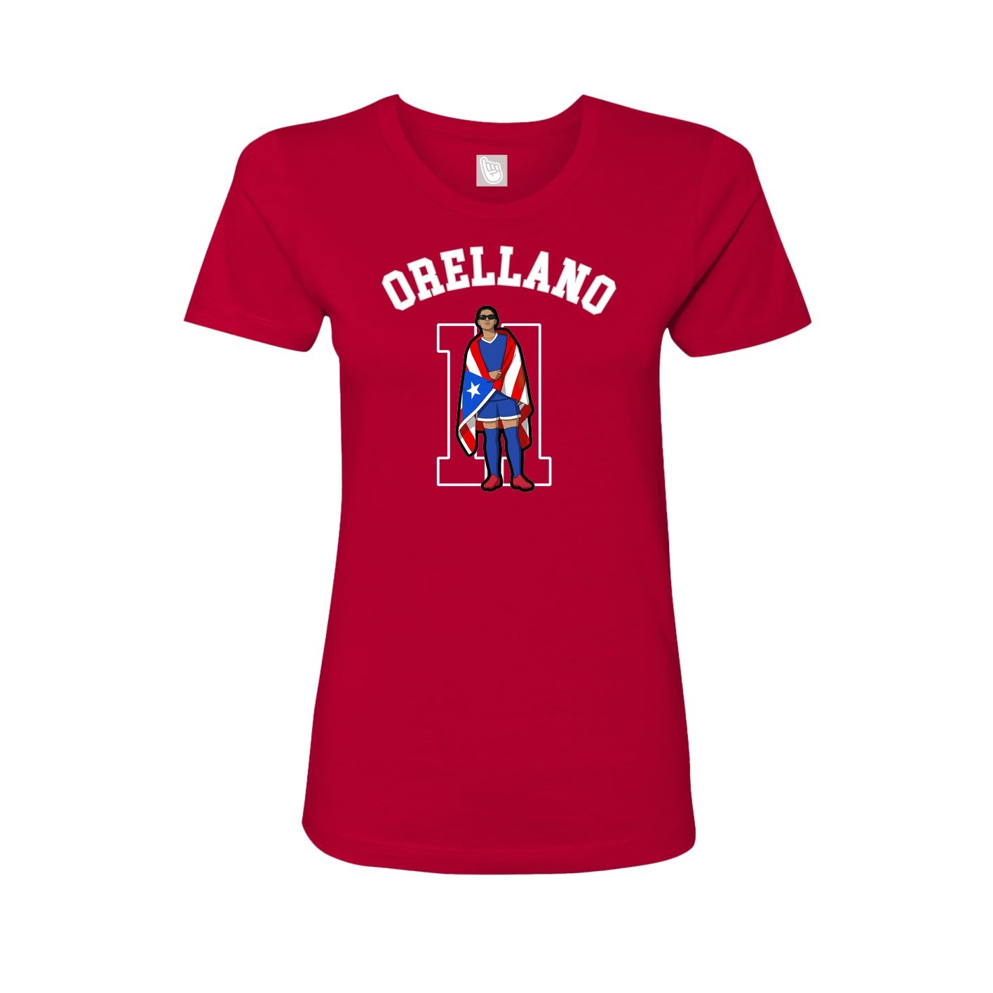 Fitted Women's Tee — Shirsey Arch in Red