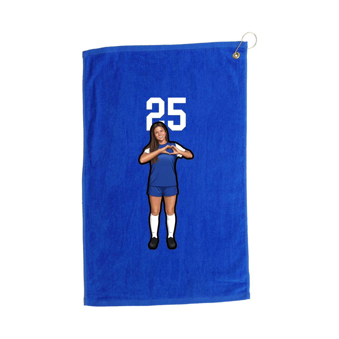 Golf Towel — Number Top in Royal