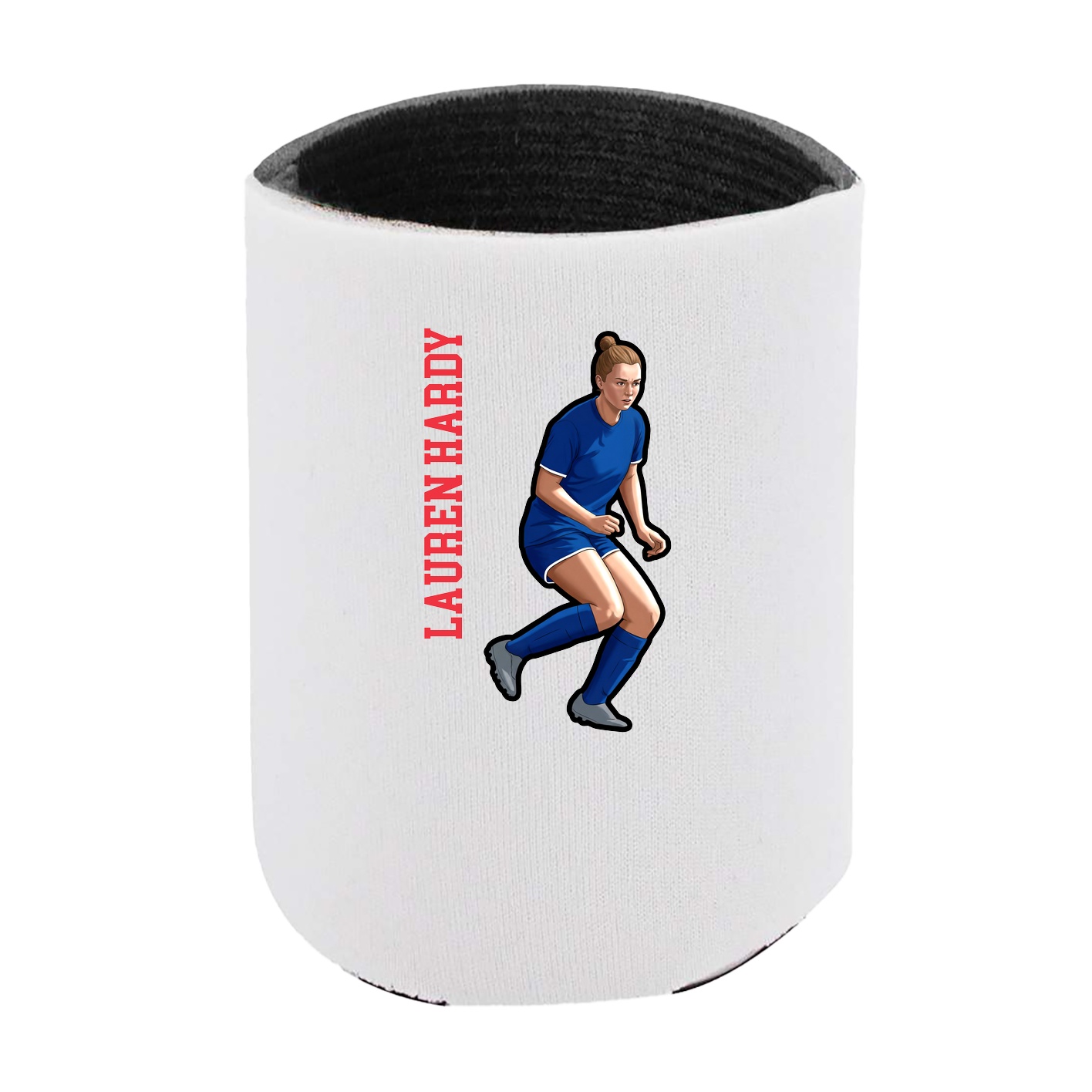 Can Holder — Name Vertical in White